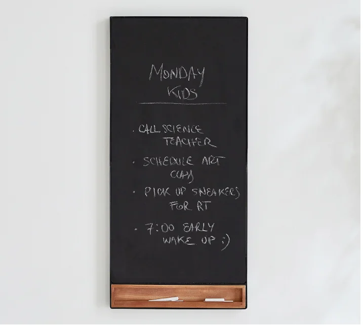 Factory Sales Rustic Wooden Erasable Neon Writing Message Drawing Sign Board Chalkboard Blackboard Sign on the wall
