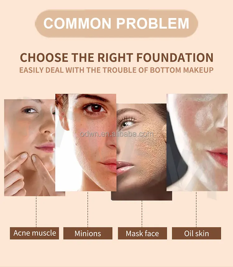 Private Label Make Up Korean Organic Long time lasting BB cream foundation For Dark Skin