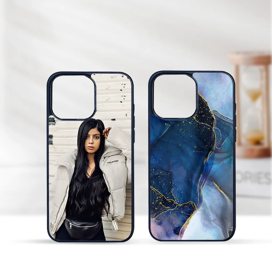 wholesale 2D 3D TPU PC 2 in 1 tough cases custom logo paper film printing coated snap phone case sublimation machine made