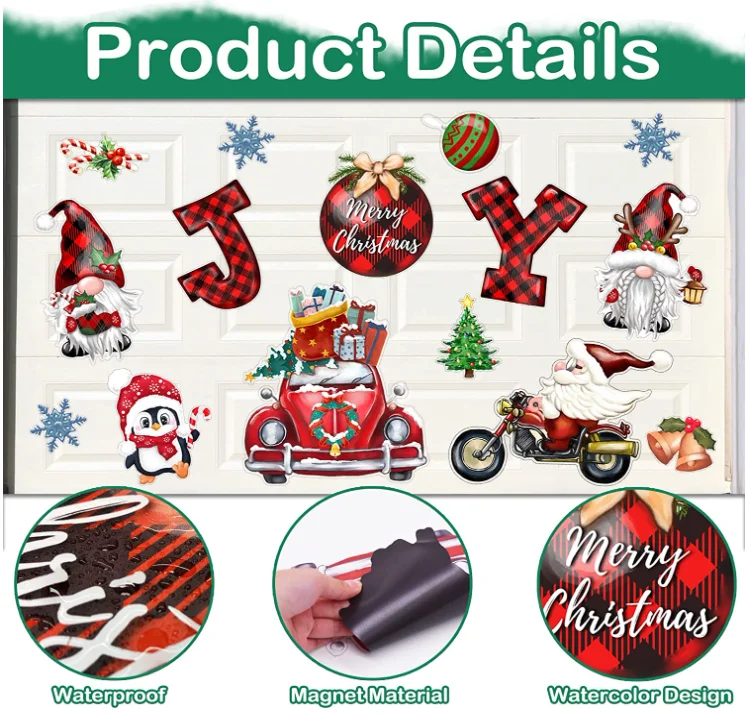 Oem Fridge Magnet Kit Magnetic Refrigerator Sticker Wholesale Christmas Magnets