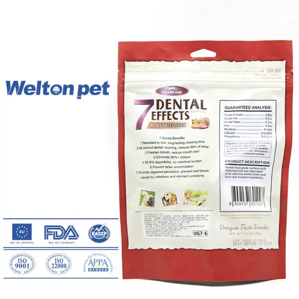 Vegebrand 7 Dental Source Factory Pet Dental Cleaning Snack Knotted Bone Treats Pet Dental Chews Training Snacks For Dogs