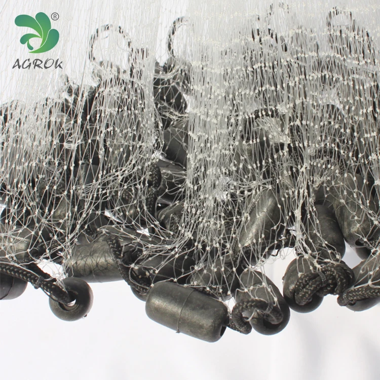 American Style Fishing Cast Net 1/2inch Mesh Size for Bait Shrimp Trap Fish Heavy Duty Sinkers Throw Net