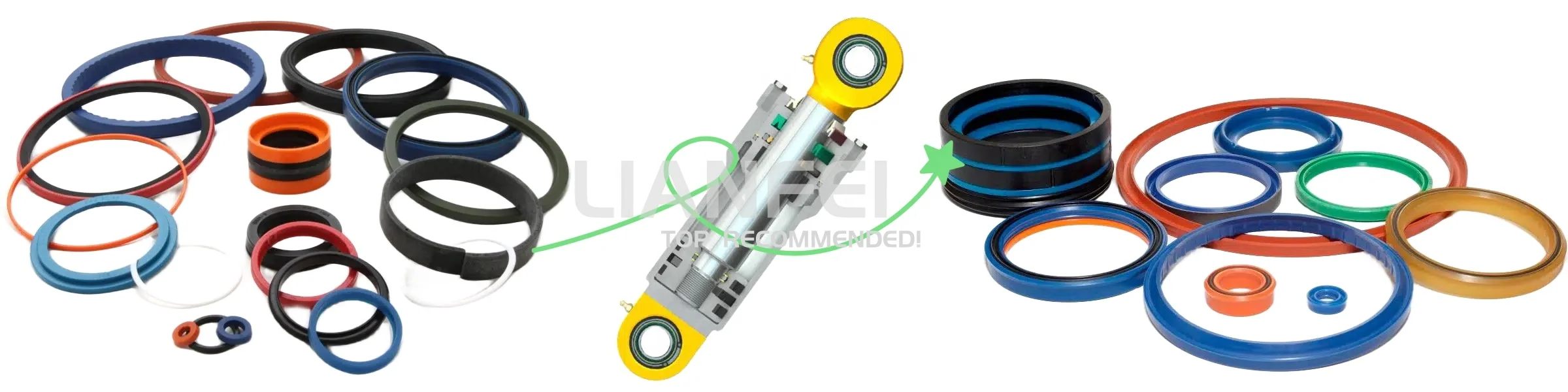 YN52F01857P1 Yn52f01857p1 SK210-8 High Quality Center Joint Seal 6 Holes