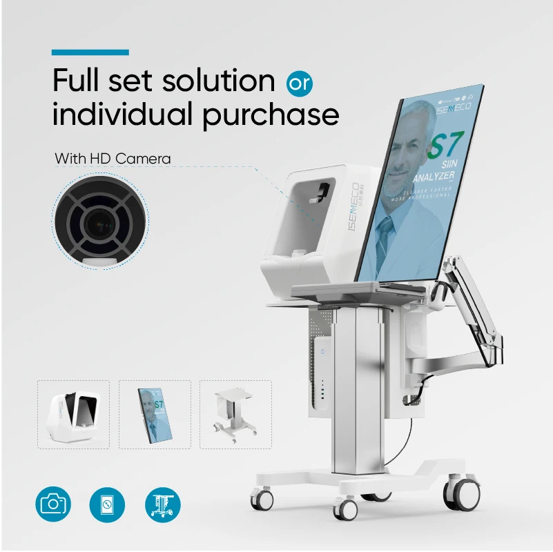 MEICET S7 AI 3D Face Skin Analyzer Detector Scanner Tester HD Images Beauty Aesthetics Dermatology Cosmetology Beauty Salon