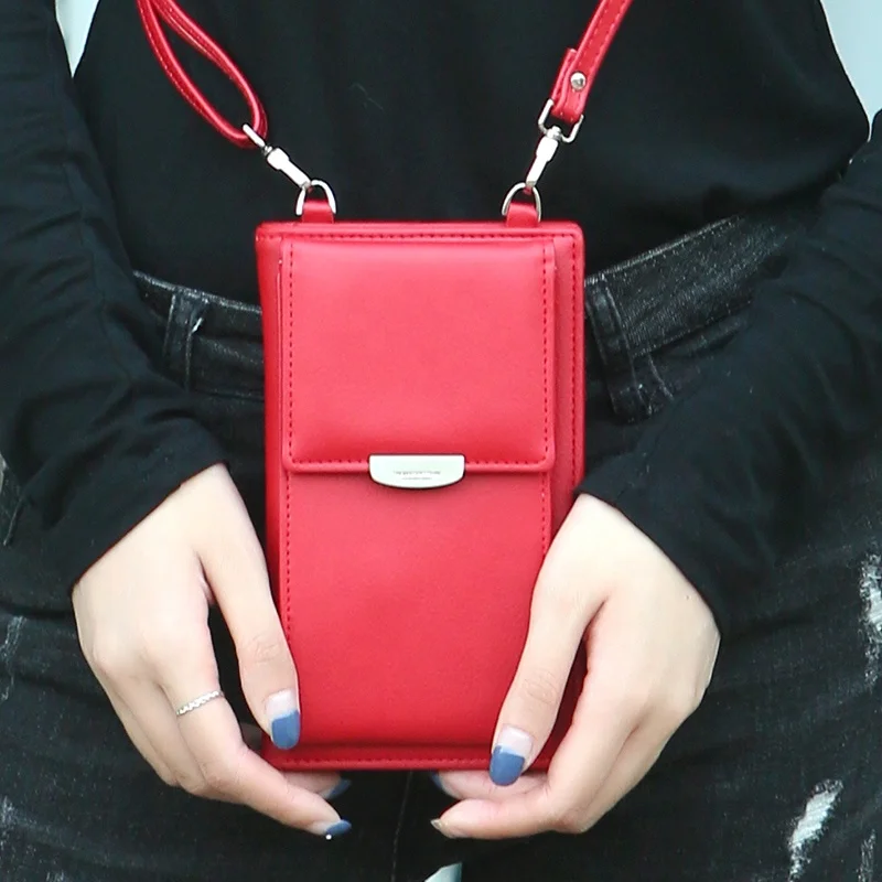 Large Smartphone Crossbody Bag Shoulder Bag Wallet with Credit Card Slots