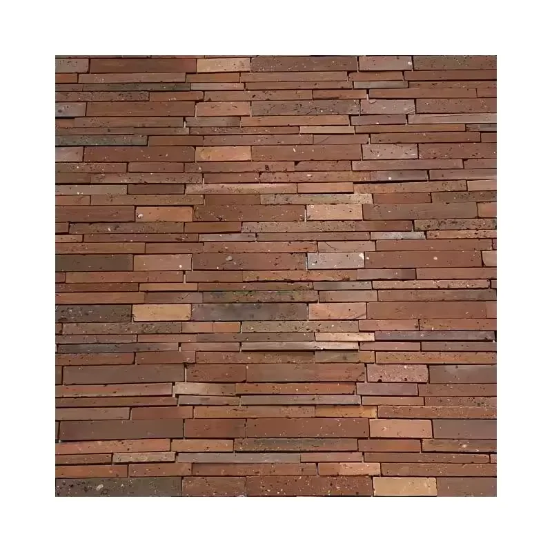 Brick Mosaics Industrial Firewall Rural Clay Brick Stone Decoration Antique Clay Red Brick Mosaic Wall Tile Veneers