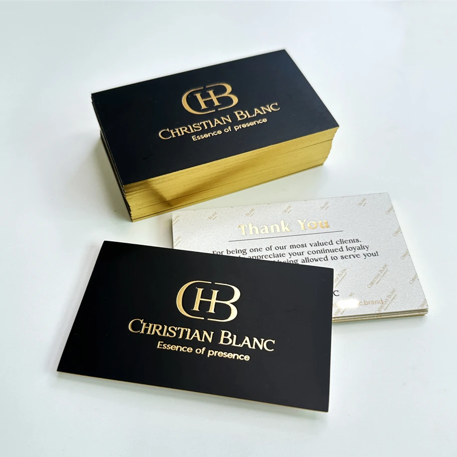 Custom Recycled Paper Greeting Thank You Card Postcards With Logo Customized Printed Fancy Design Jewelry Cards Business Card