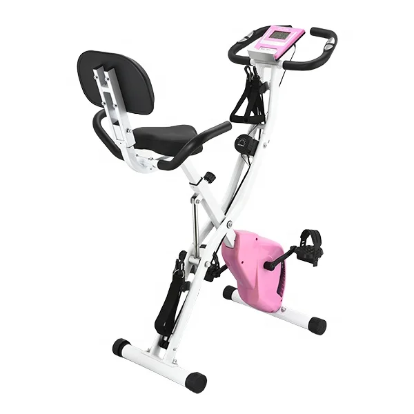 High Quality Folding Magnetic Control upright exercise bike for Home Gym Indoor Fitness LCD Display Steel Material