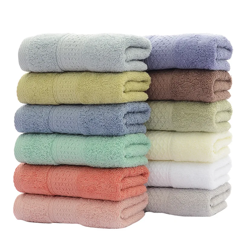 100% Cotton High Quality Face Hand Bath Towel Wash Clothes Pure Cotton Grey 33*74cm Beach Toalla For Home Bathroom Towel