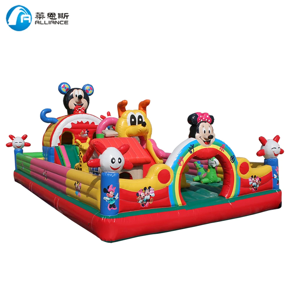 large Inflatable Mickey mouse Bouncer jumping Castle with slides for Sale