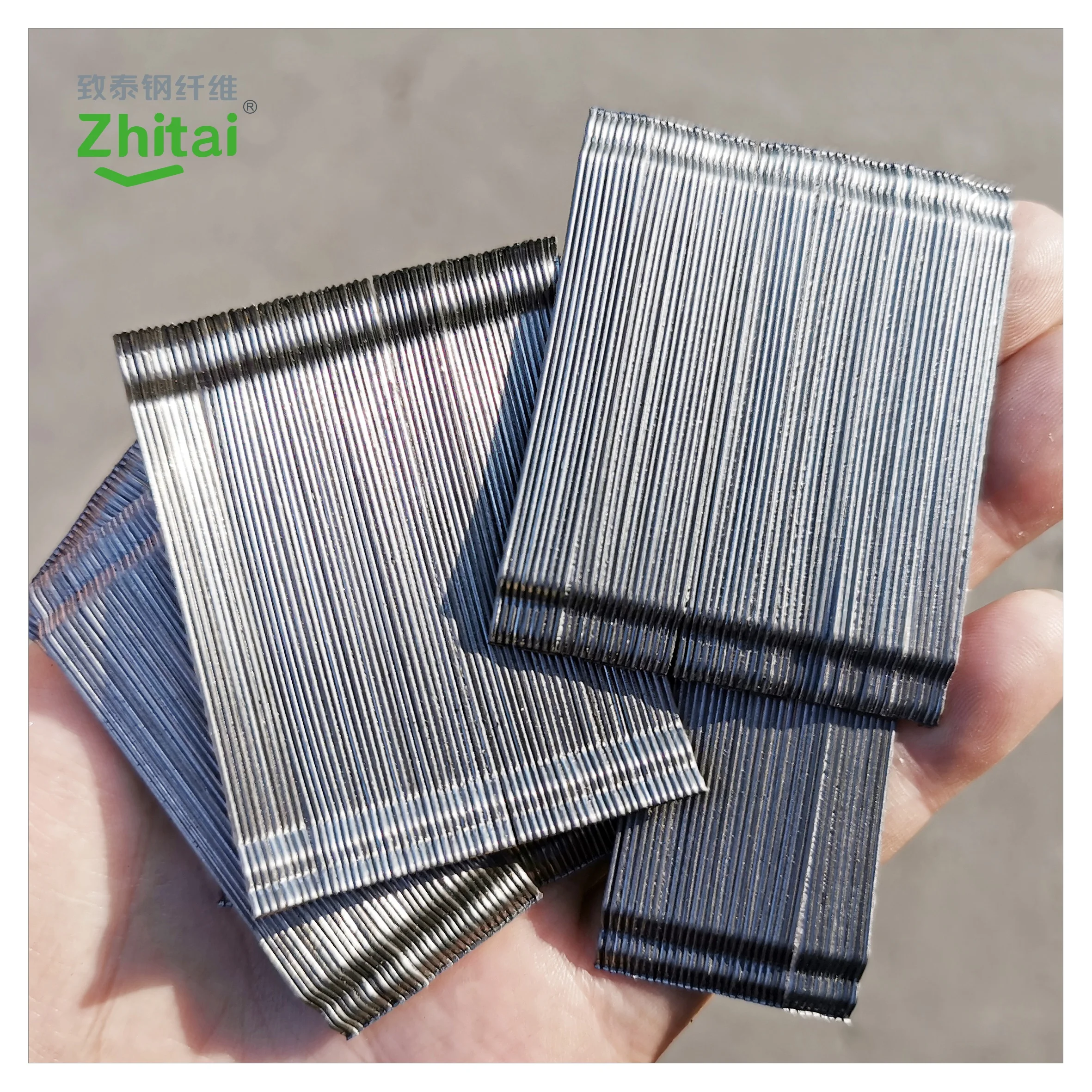 Real Estate building materials 4D high tensile strength glued type steel fibre