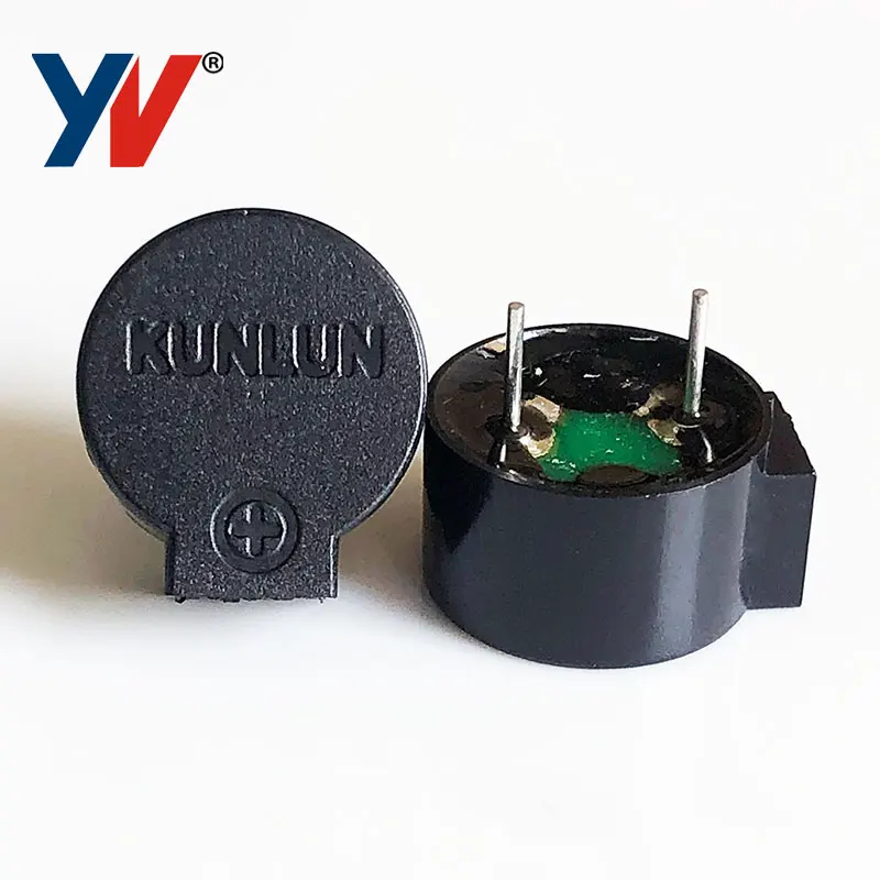 12075 12mm audio 85db panel mounted ac 3V 5V 12V mini alarm passive continous acoustic components magnetic buzzer