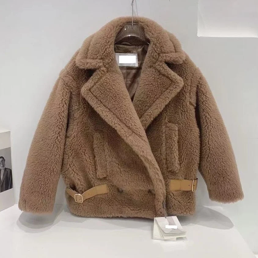 Wholesale Winter Warm Teddy Jacket Women High Quality Faux Rabbit Fur Teddy  Bear Coat Women