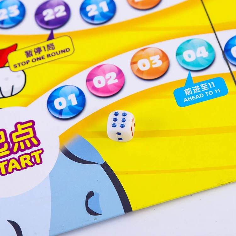 Hot sales customized children puzzle game printing colorful family board game