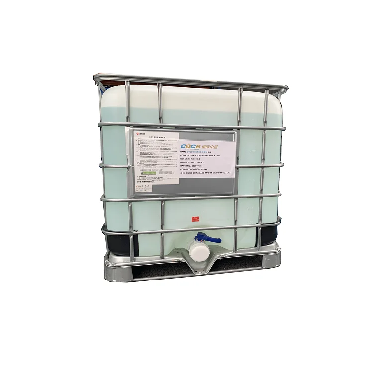 Бесцветная прозрачная жидкость октаметил D4 силиконовое масло циклотетрасилоксан химический вспомогательный агент органический силикон