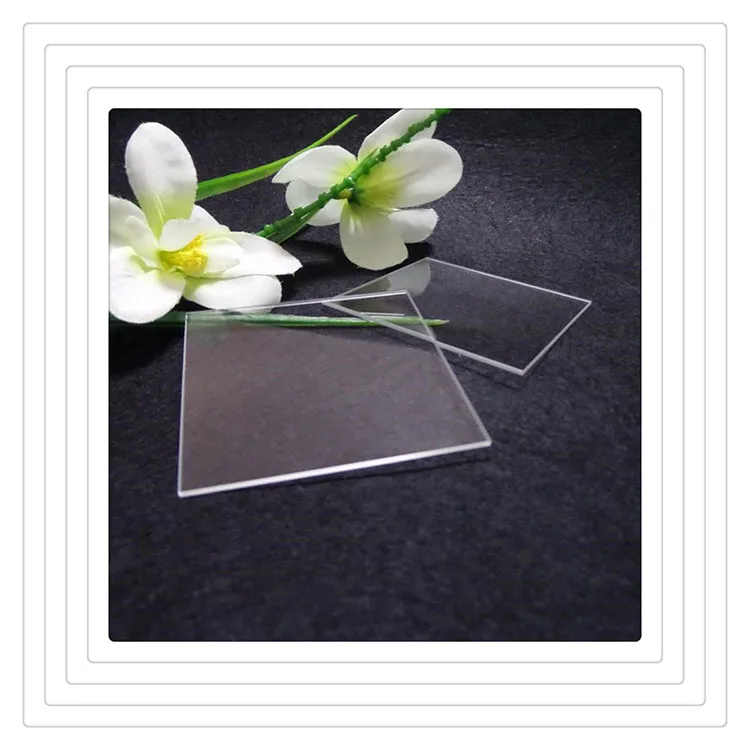 high quality Manufacturer price High quality thick clear fused silica quartz thin glass plates sheet quartz tube for lab sue