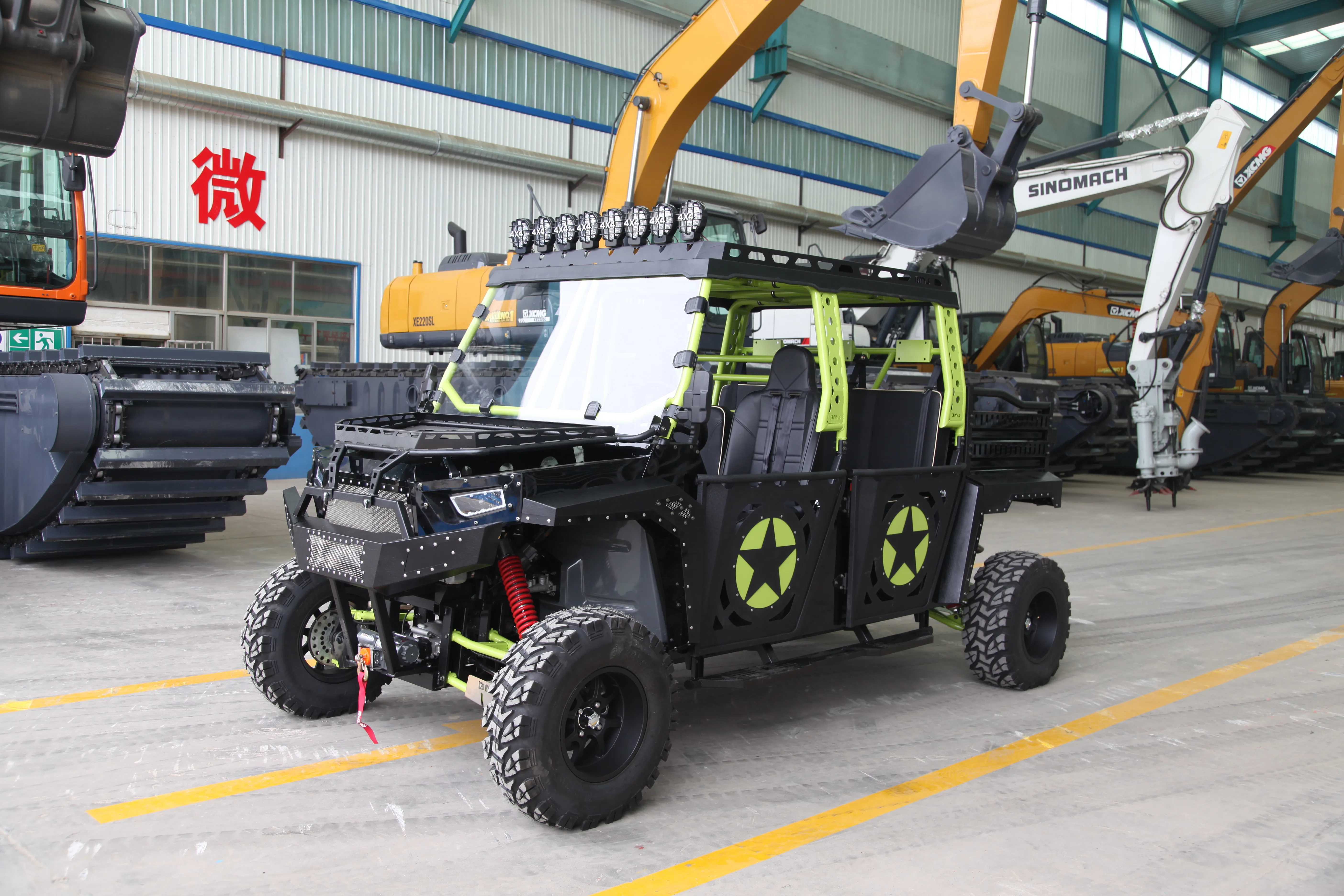 6 seats 1000cc utv 4x4 v twin cylinder efi side by side utv for sale