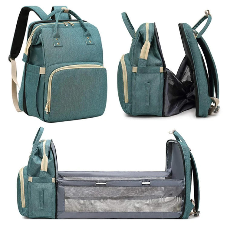 
 Новый стиль многофункциональный 3 в 1 сумка для подгузников рюкзак с столик для пеленания переносная складная детская кровать рюкзак для путешествий  