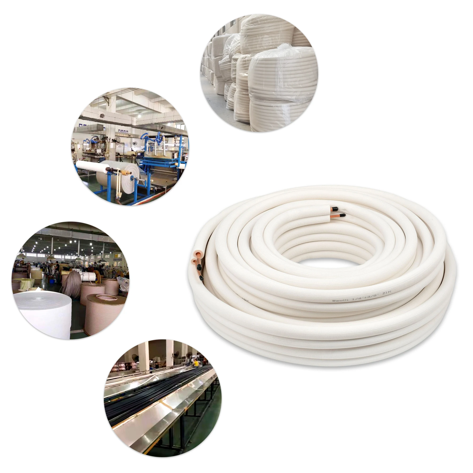 Scottfrio High Quality Air Conditioner Copper Pipe Insulated White Pe Copper Pipes For Ac