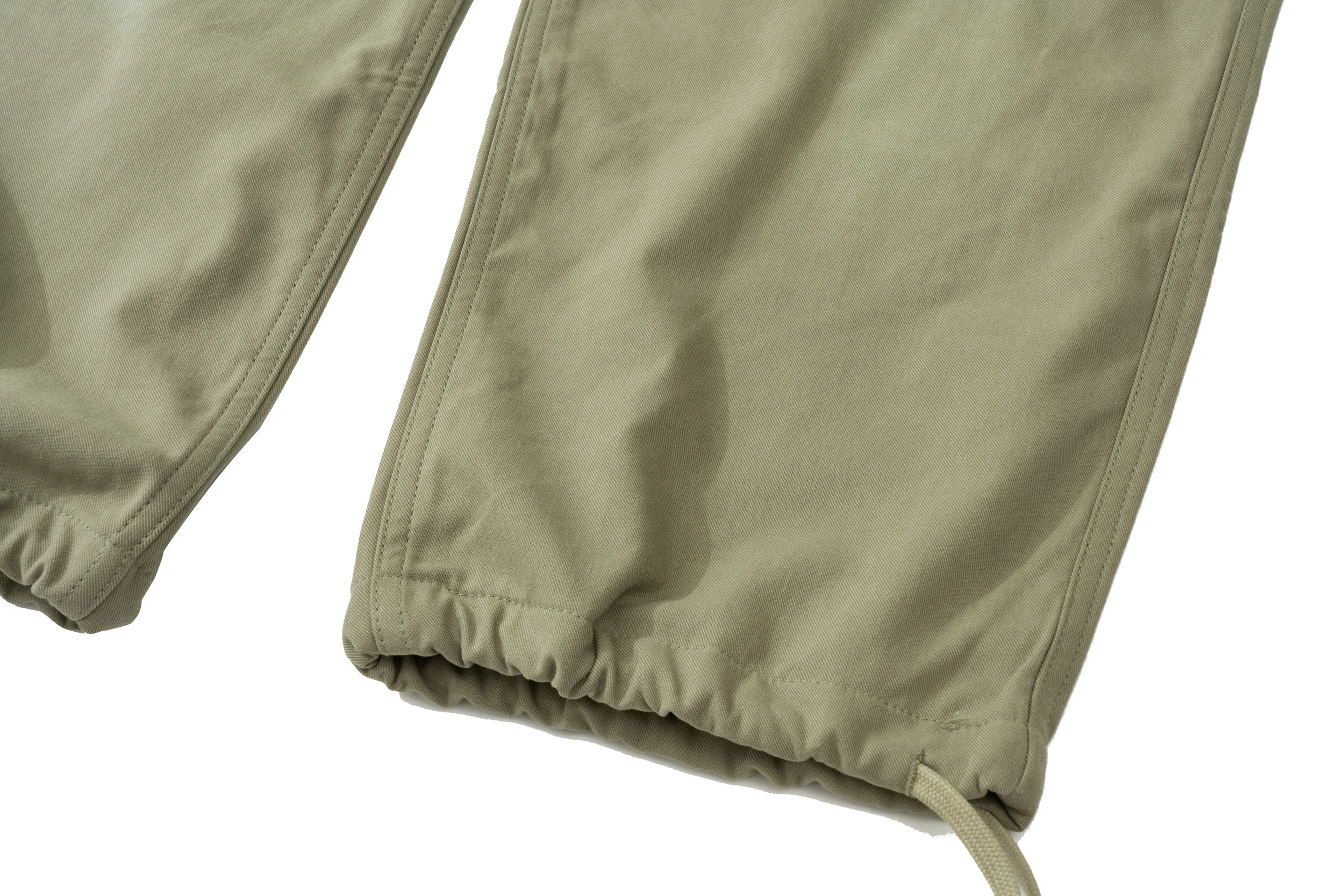 Men women wash water old drawstring streamer multi pocket overalls trousers winter sports army green pants