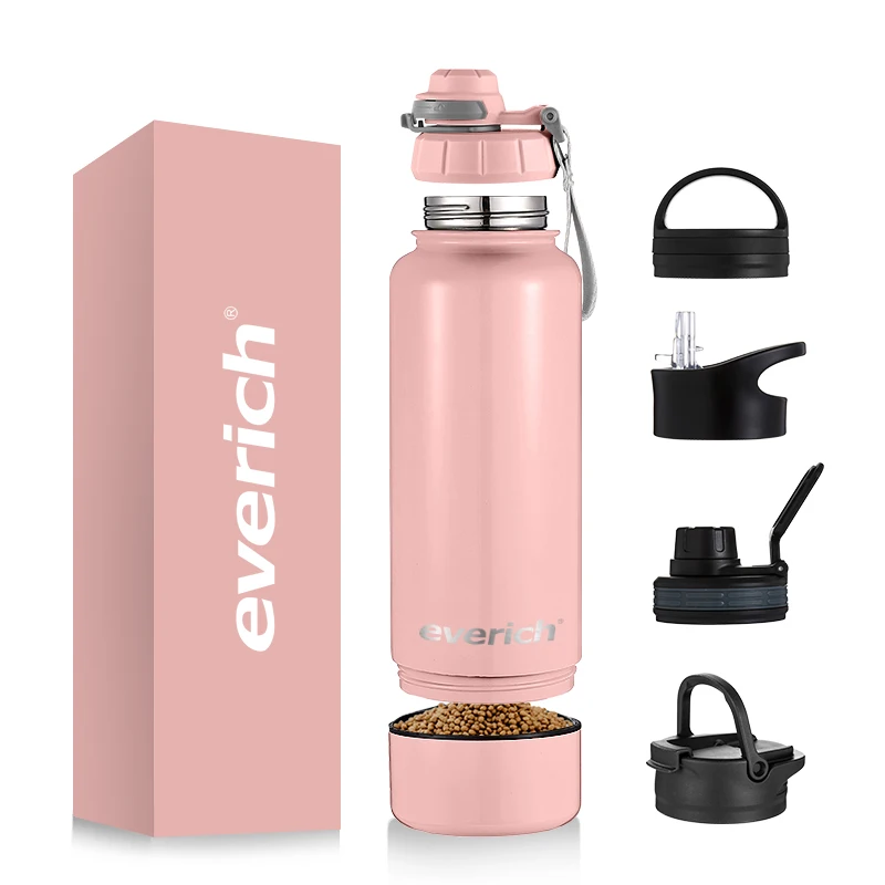 Hot Selling Everich Sport Double Wall Stainless Steel Thermos Vacuum Water Bottle Outdoor Use Feeder Container