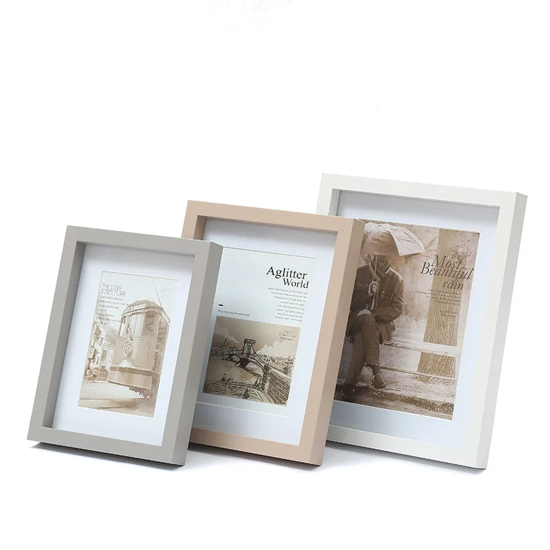 Family Wedding Wooden Picture Frame 4x6 Rustic Photo Frames With Love Heart