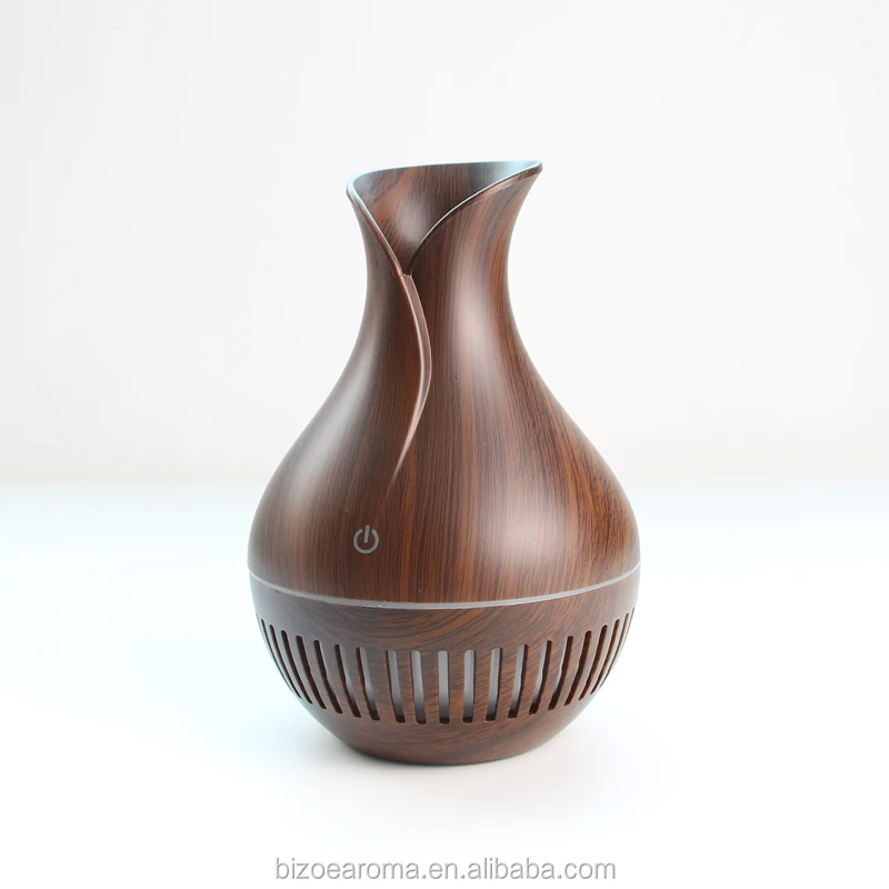 New fashion130ml Wood Grain Micro porous car color changing LED light USB air stick Humidifier