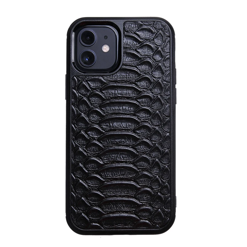 Luxury Python Leather Case For IPhone11 Mobile Phone Bags Back Cover for apple iPhone 12 Pro max anaconda case for iPhone 11