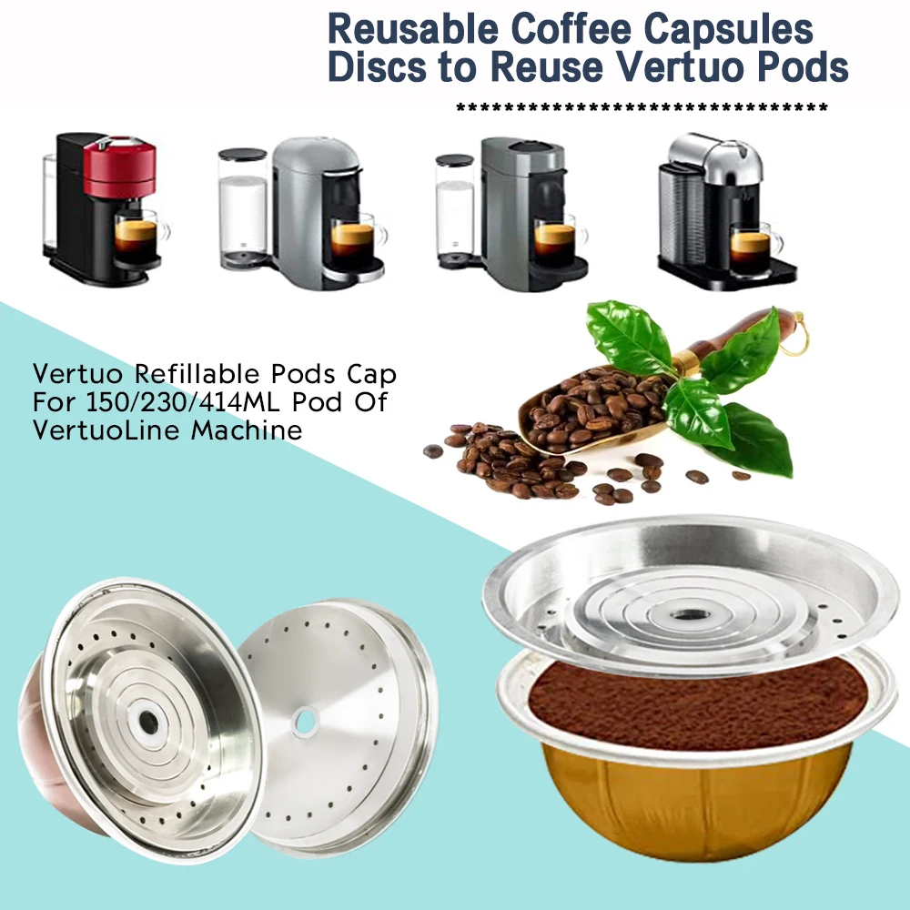 Многоразовая Крышка для кофейных капсул