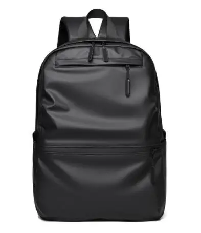 Wholesale Custom Laptop Backpack Bag Fashion Black Soft Leather Bag School Mens Backpack