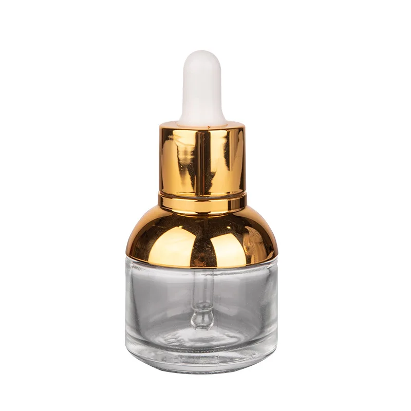 30ml Empty Glass Essential Oil Bottles with Screw Dropper Cosmetic Serum Containers for Skin Care Cream Packaging