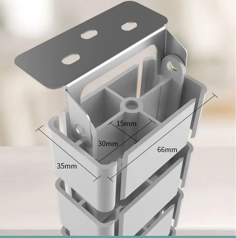 JOYE Factory Height Adjustable Desk Cable Spine Wire Cable Management Spine Under Desk Cable Tray