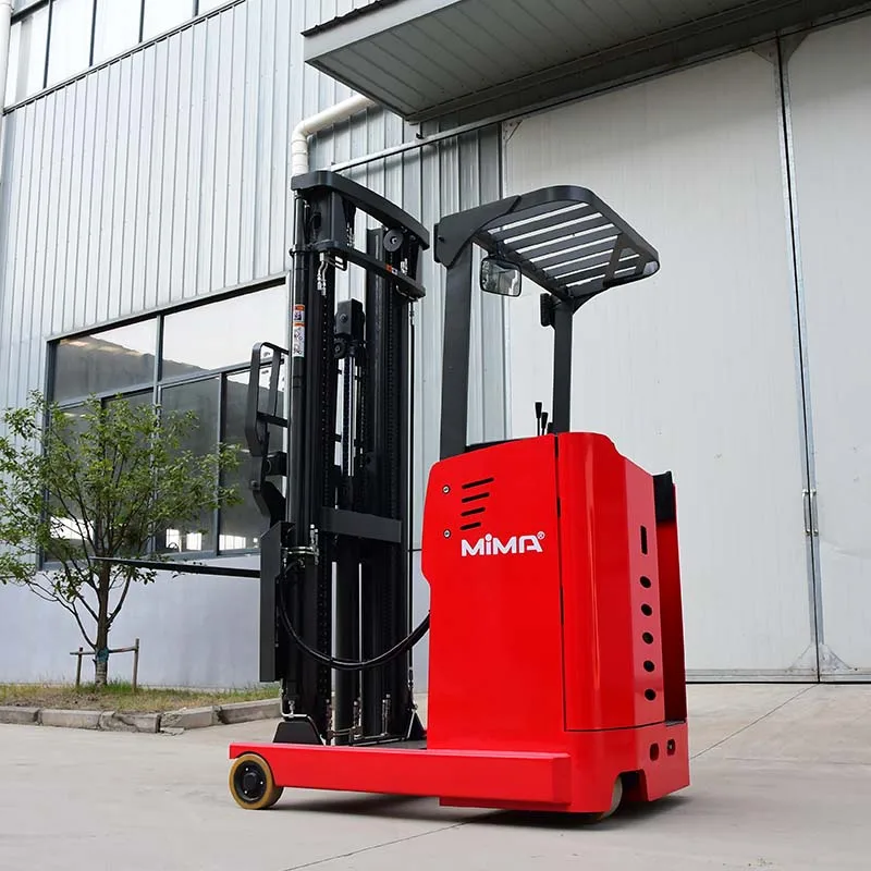 MIMA 1.5ton 2ton 2.5ton 3ton ride-on electric retractable forklifts reach trucks suitable for working in confined spaces