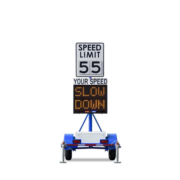 Road Warning Solar Traffic Signs Detector Safety Radar Speed Sign