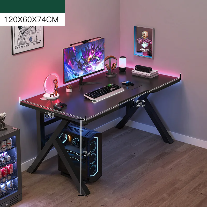 New White Computer Desk Desktop Home Live Broadcast Table Minimalist Workbench Student Study Table Gaming Desk Wooden Table