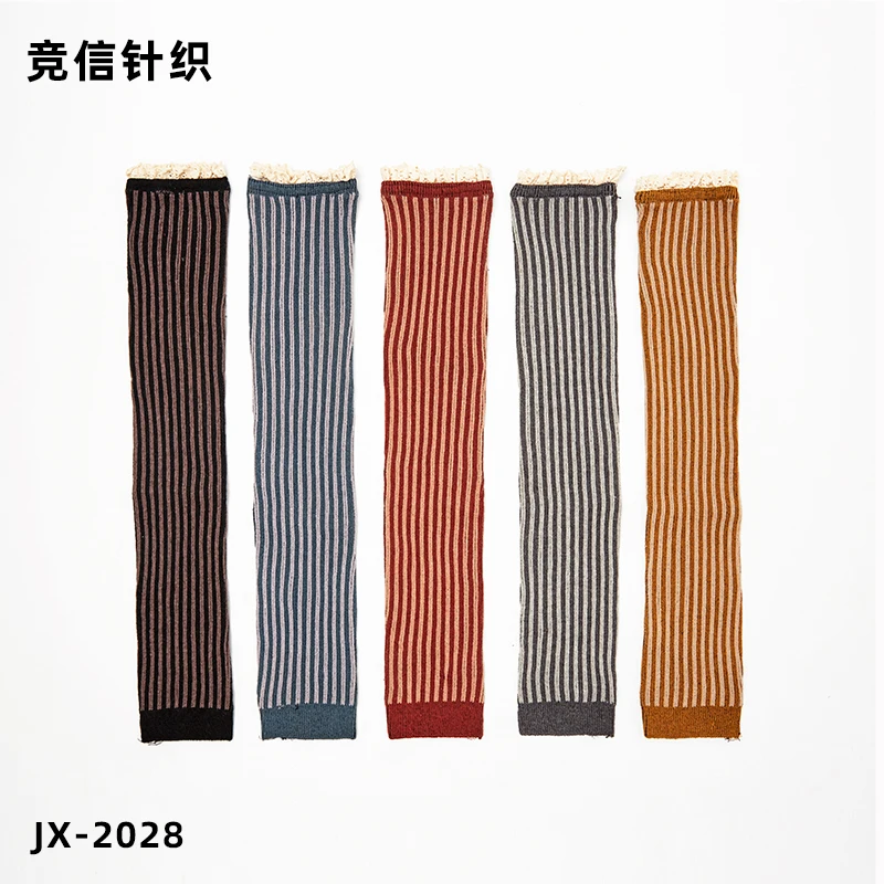 Хлопок 100% хлопок, коричневые вязаные гетры для взрослых, теплые длинные носки-трубы