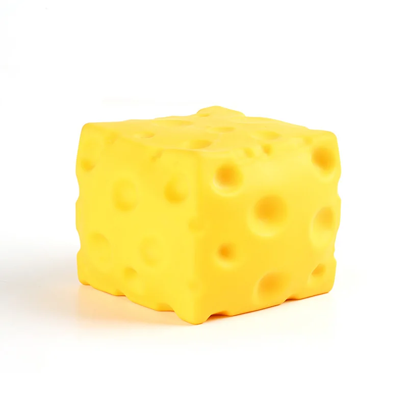 Wholesale TPR Soft Plastic fidget sensory pva dough filled Jumbo Squishy Cheese toy