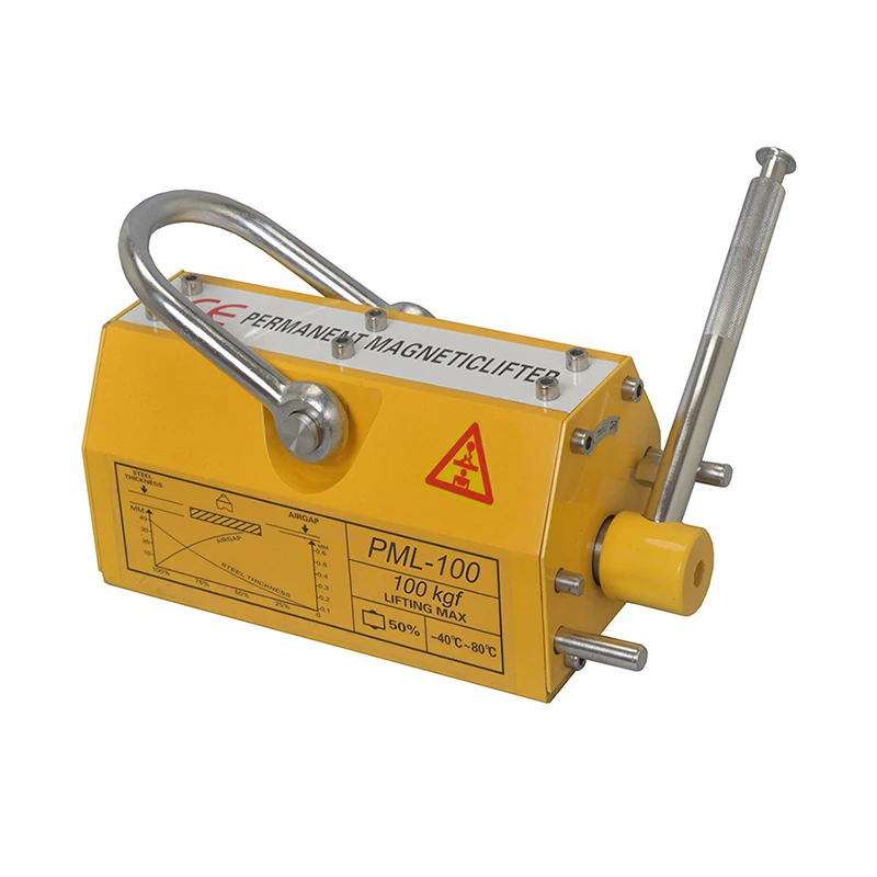 High safe factor strong permanent crane 2 ton lifting magnet for handling steel plates 1 ton