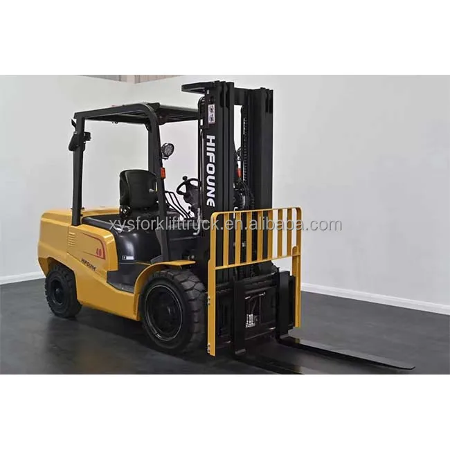 Hifoune chinese brand transmission hydraulic 4ton diesel bale clamp forklift