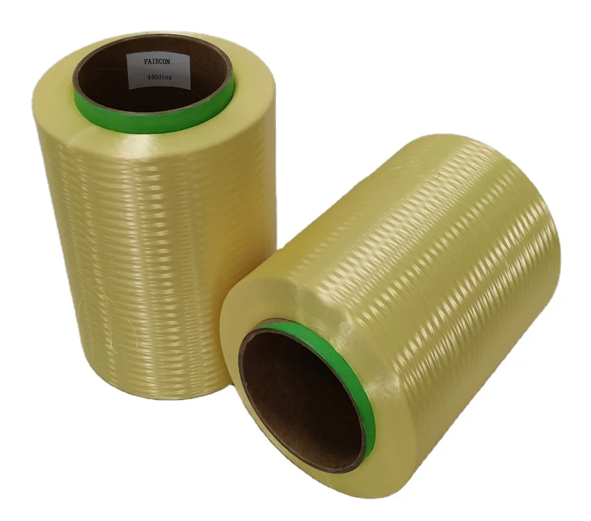 High Tensile Strength Aramid Yarn Kfrp Strength Member For Fiber Optic Cables 400d para aramid  fiber