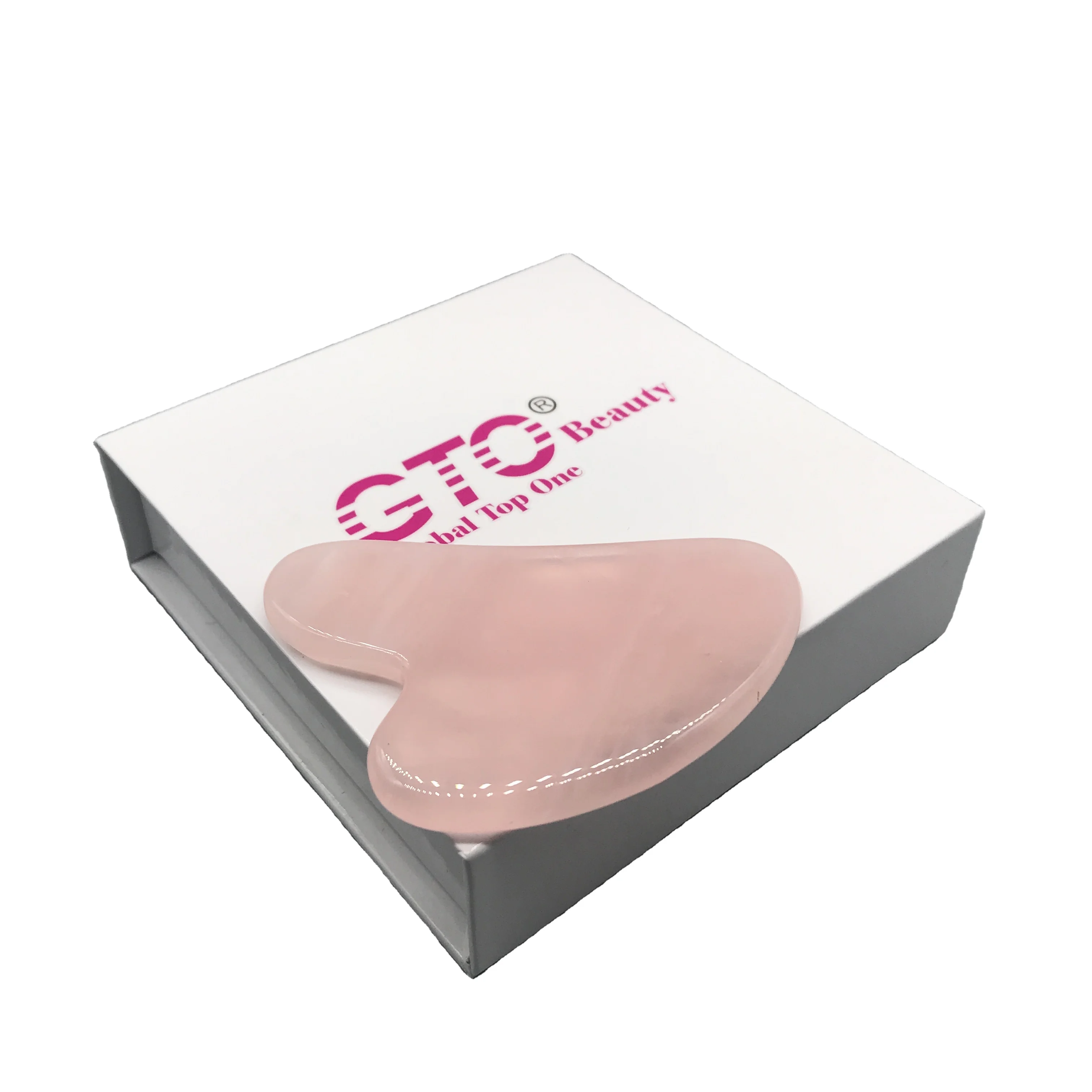body guasha Stone  3A guasha stone massager heart shape rose quartz gua sha stones