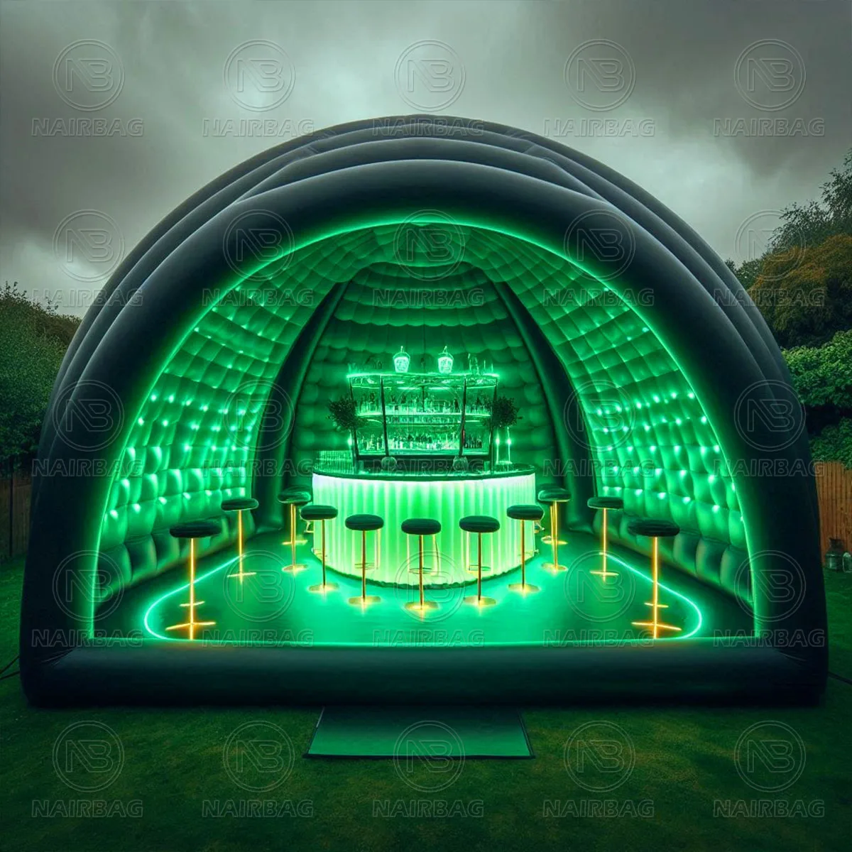 Inflatable Bounce House Bubble Bar Transparent Waterproof Air Dome Tent LED Lights Inflatable Dome Tent Blow Up Igloo Pub
