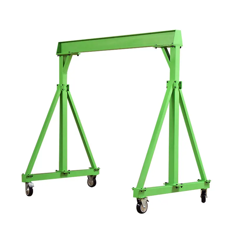 1 ton 2 ton 3 ton hand push portable gantry machine for indoor and outdoor use