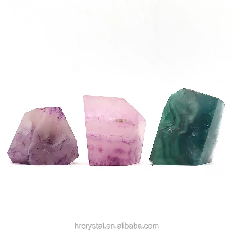 159 Wholesale Crystals Healing Stones Crafts Natural Rainbow Fluorite Crystal Freeform