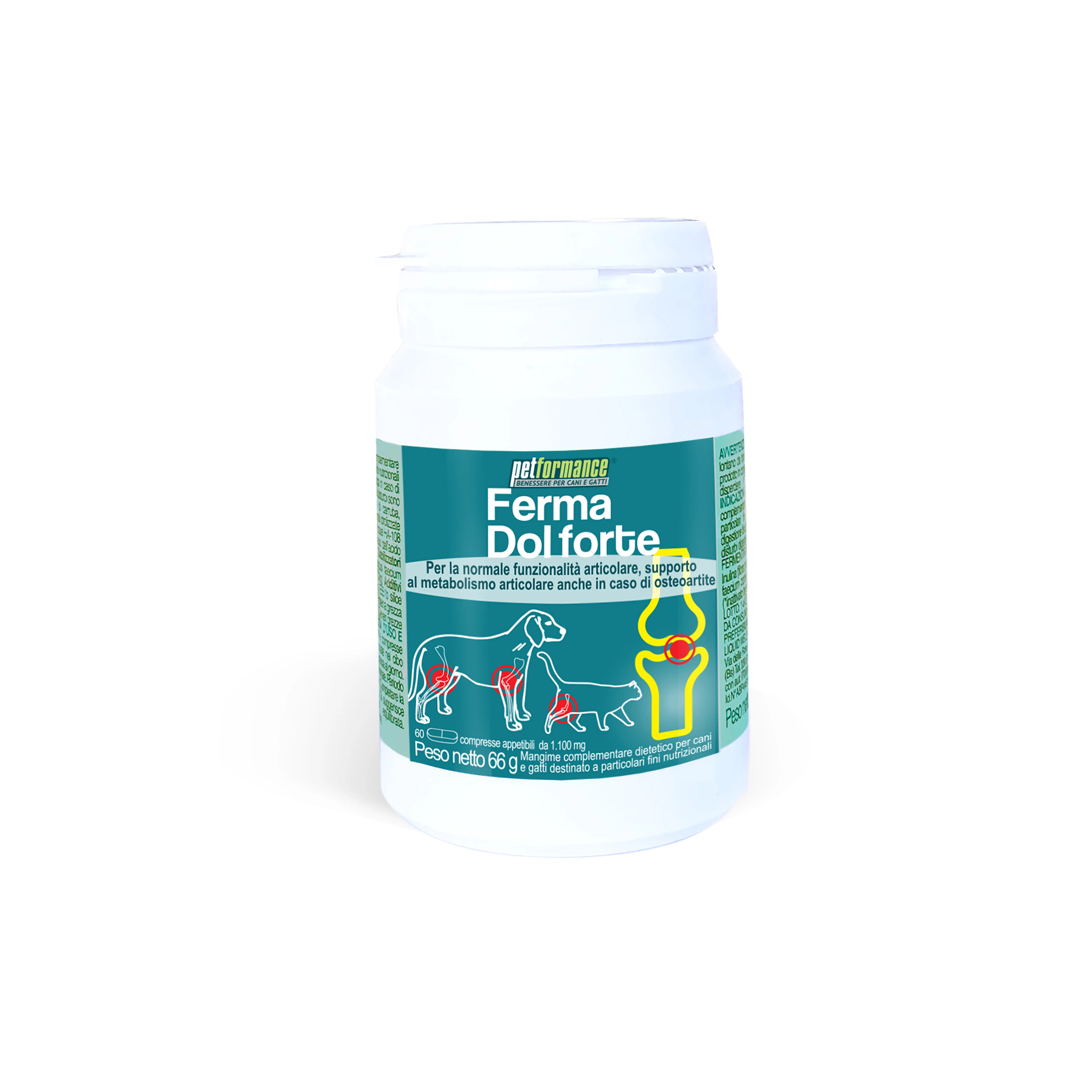 Great Quality Italian Brand Natural Ingredients Mobility Fermadol Forte Tablets In Jar For Wholesale