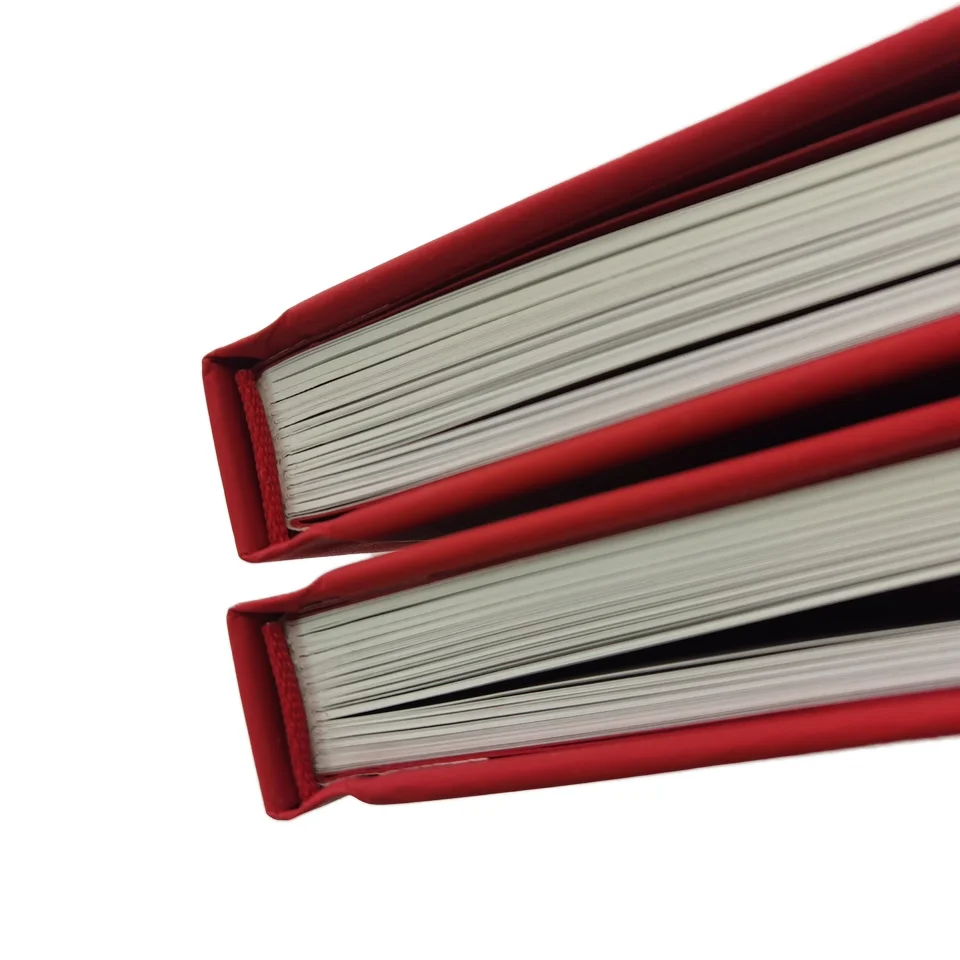 Nice Design PU leather Hardcover Book Company Catalog Brochure Customize Printing Service Fancy Surface Finish