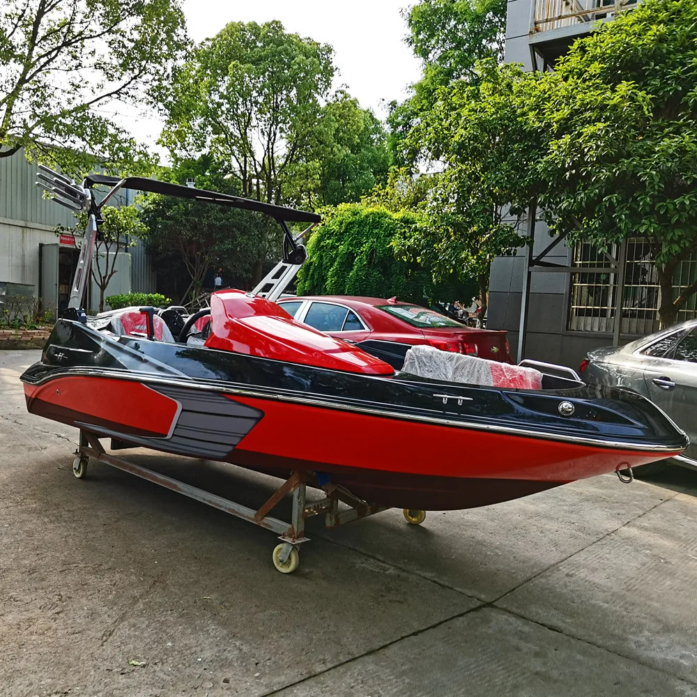 Flit factory direct sale small 16ft speed boat mini fiberglass sport boats