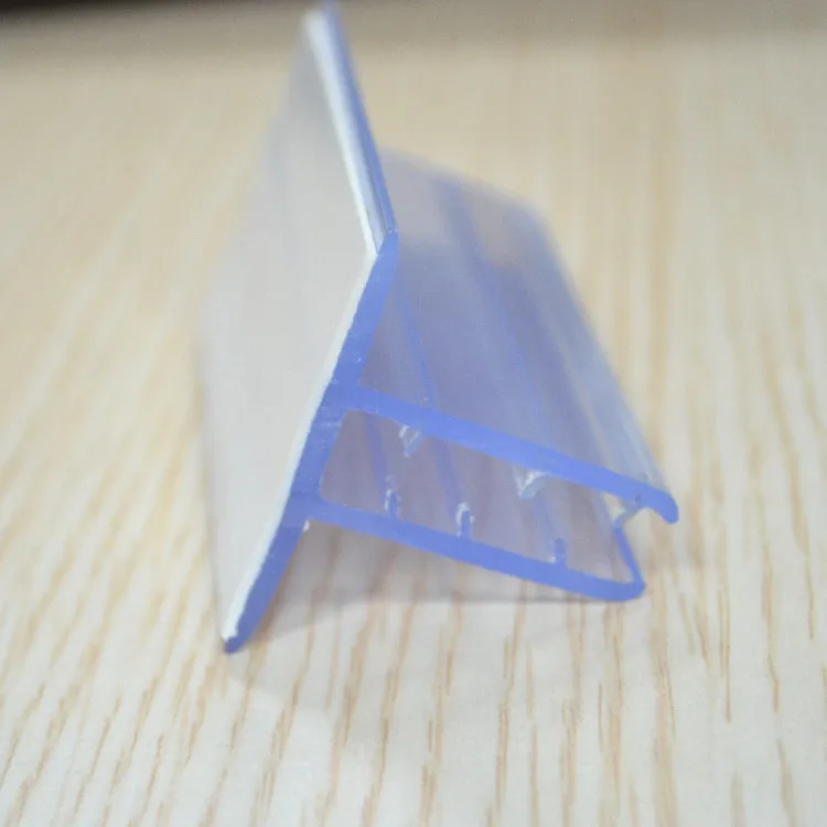 plastic pvc extrusion T shape fast-frip for supermarket shelf