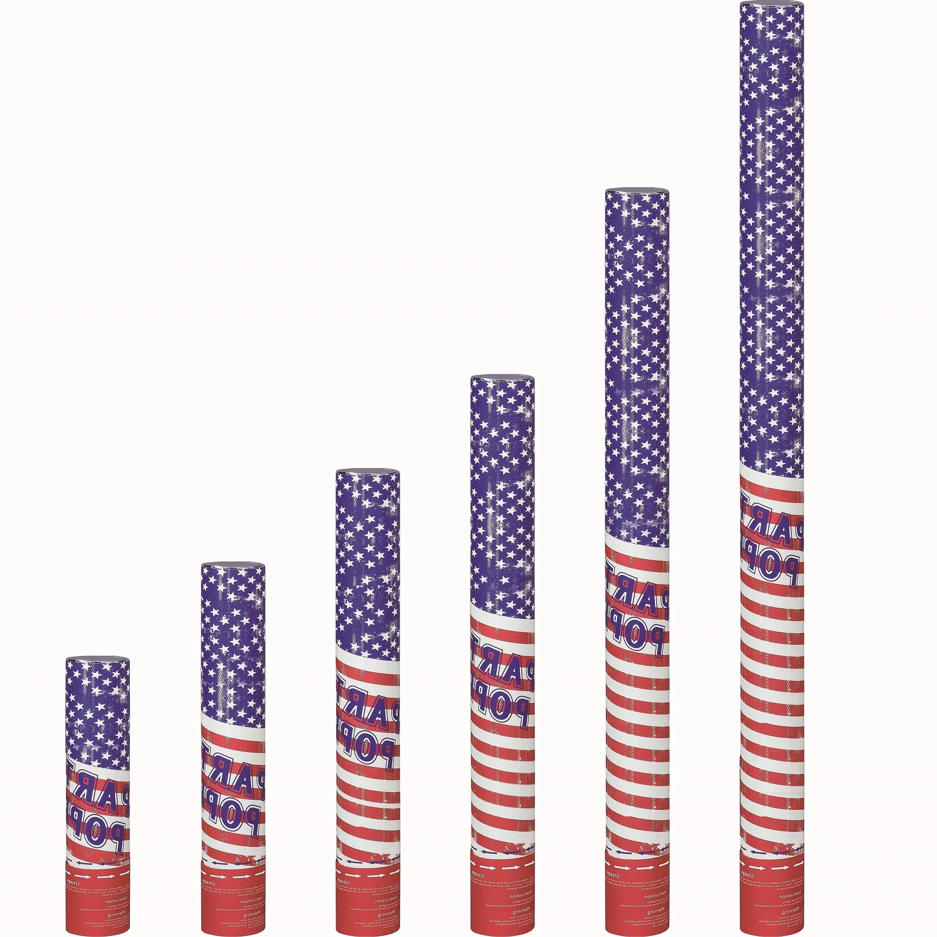 Custom Party popper for wedding Plastic Paper Compressed Air long-cylinder disposable  good quality and new design