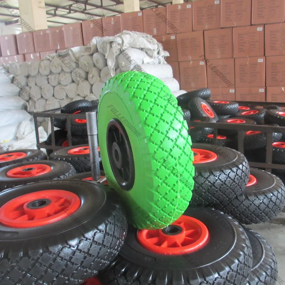 10 inch 3.00-4 pu foam wheel for hand trolley